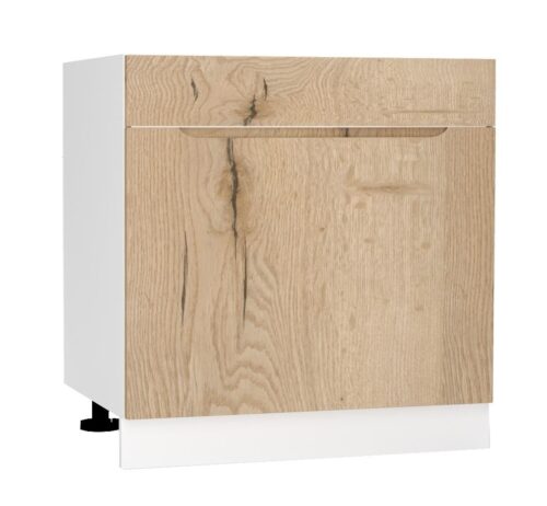 Apakšējais skapītis zem izlietnes 80 cm, atvilktne D80ZL S/1, Zoya aizbāznis