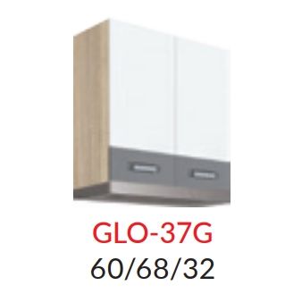60 cm virsējais skapis Global GLO-37G tvaika nosūcējam