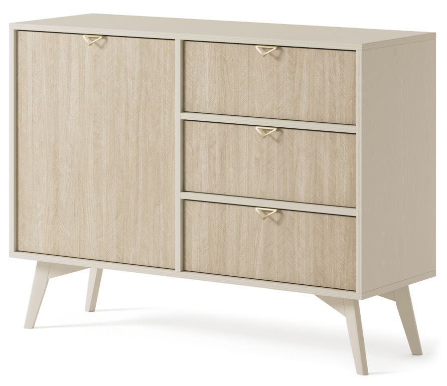 Kumode un skapis ar skujiņas raksta fasādēm Forest KSZD106 — изображение 4
