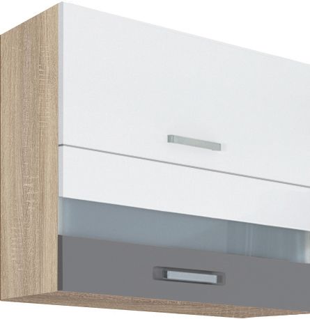 Sienas skapis 80 cm ar stiklu Global GLO-41G