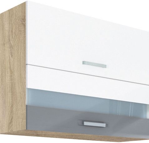 Sienas skapis 90 cm ar stiklu Global GLO-42G