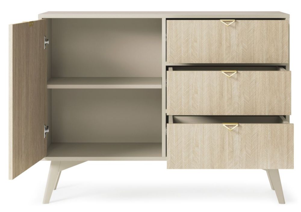 Kumode un skapis ar skujiņas raksta fasādēm Forest KSZD106 — изображение 6