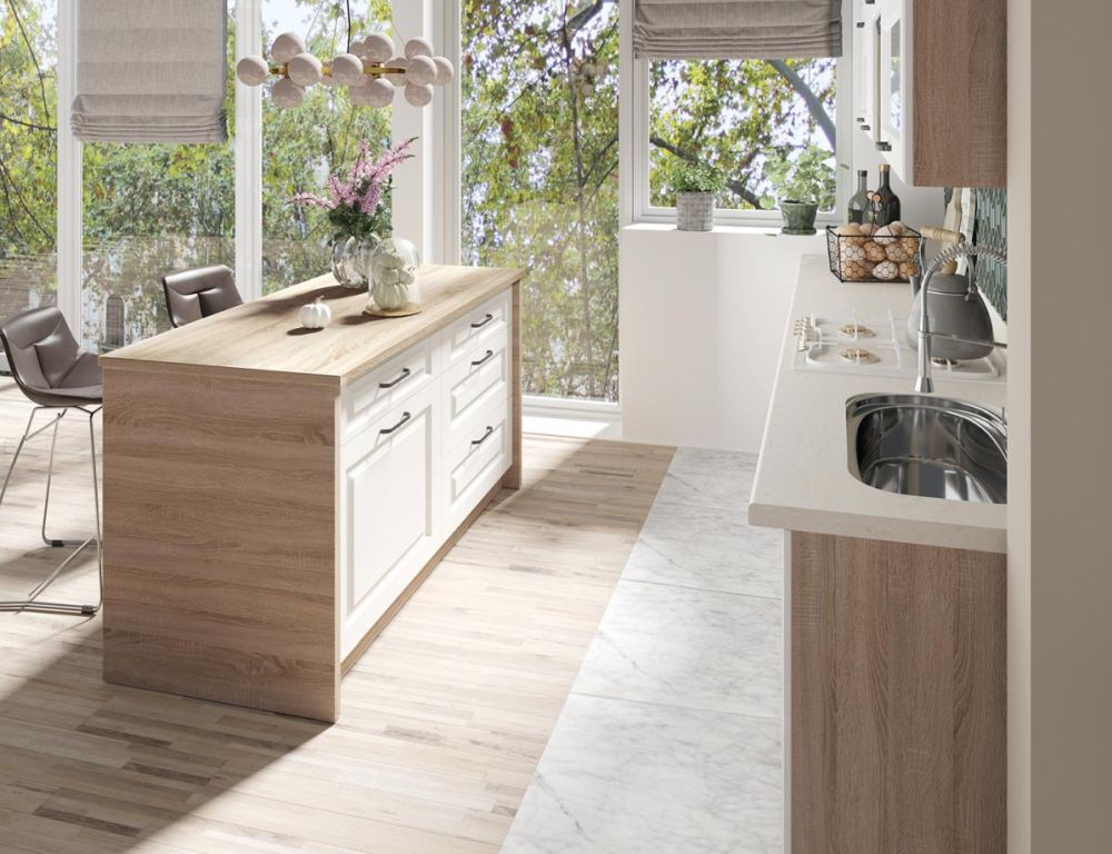 Taisna virtuves sala bez skapīšiem KW 100 -120 -160 cm Fadome — изображение 2