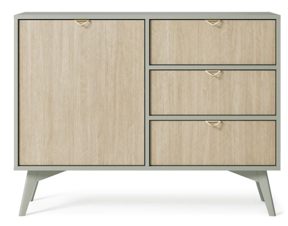 Kumode un skapis ar skujiņas raksta fasādēm Forest KSZD106 — изображение 2