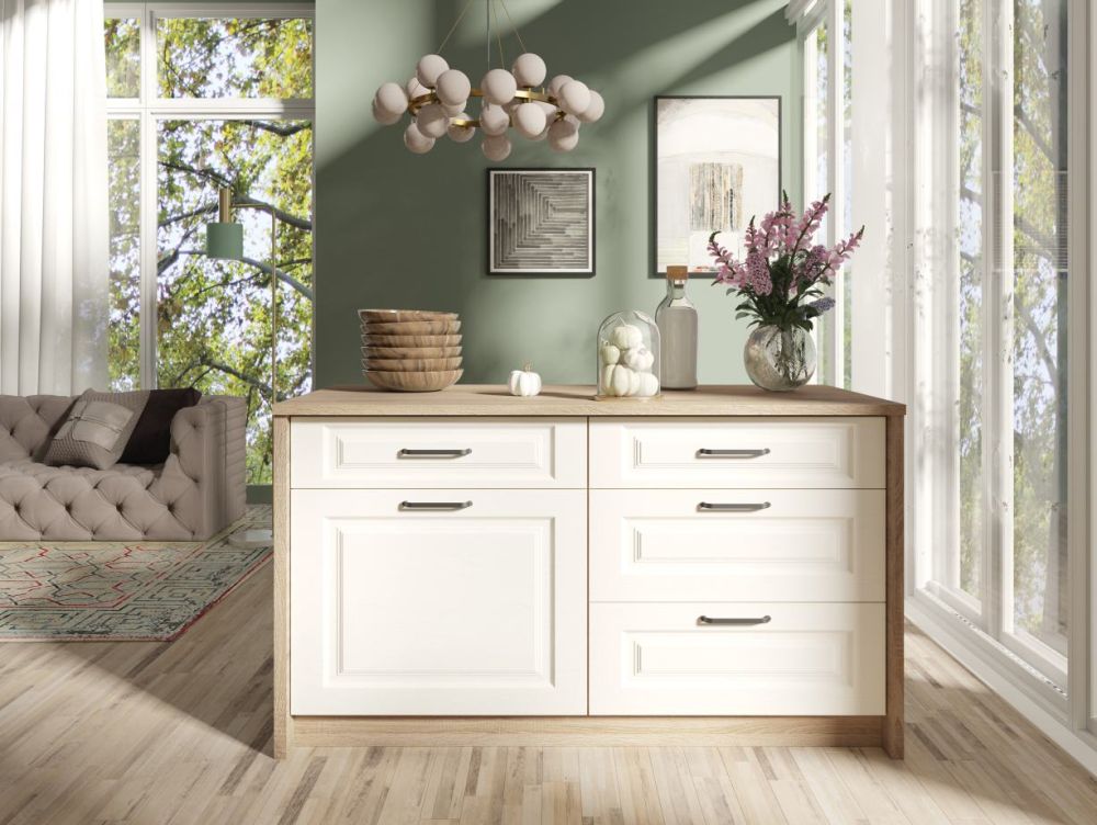 Taisna virtuves sala bez skapīšiem KW 100 -120 -160 cm Fadome — изображение 3