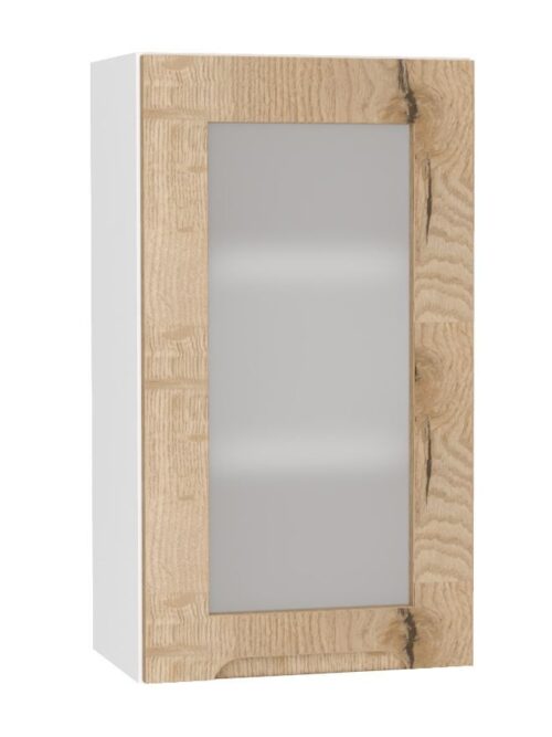Sienas skapis 45 cm, vitrīna WS45 P/L Zoya
