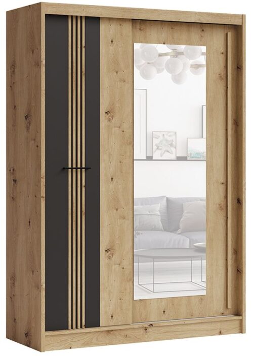 Molto melns ML-150 bēniņu skapis