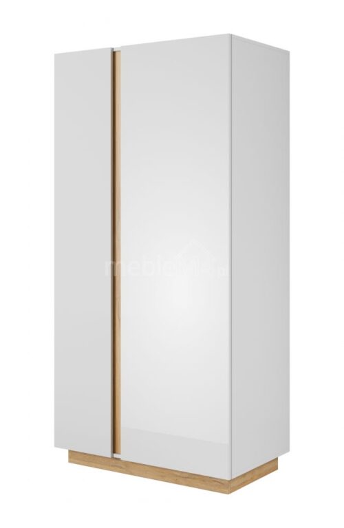 Skapis 96 Arco – spīdīgi balta