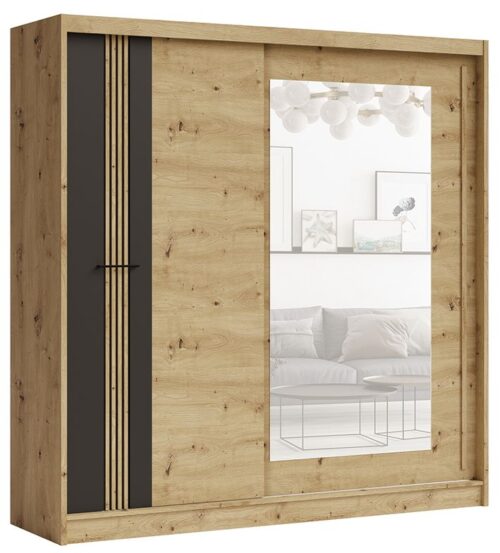 Molto melns ML-200 bēniņu skapis