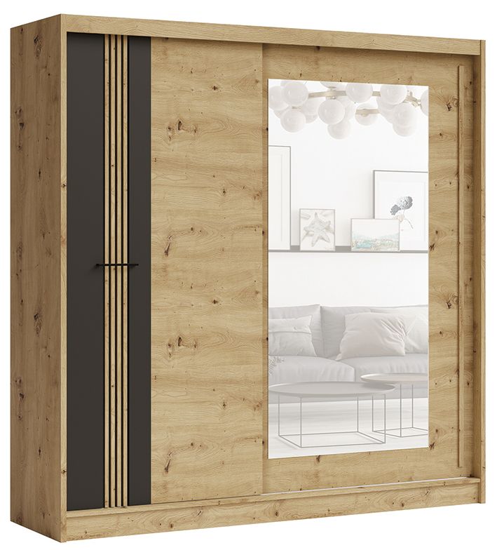 Molto melns ML-200 bēniņu skapis