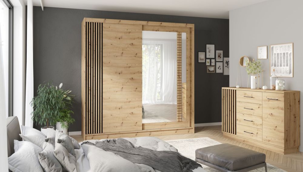 Loft stila skapis ar restēm 200 cm Artiz — 3 attēls
