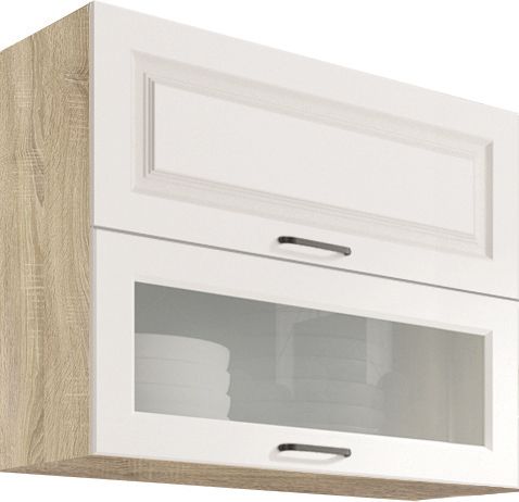 Augšējais skapis 90 cm vitrīna Smart SM-42G