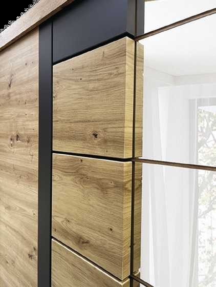 Avantgarde AV4-200 cm bīdāmais skapis ar spoguli — 2 attēls