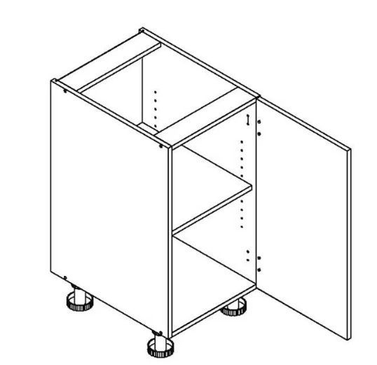 Apakšējais skapītis 45 cm Dennis D45 P/L — изображение 2