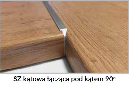 Stūra līste galda virsmu savienošanai 90 grādu leņķī