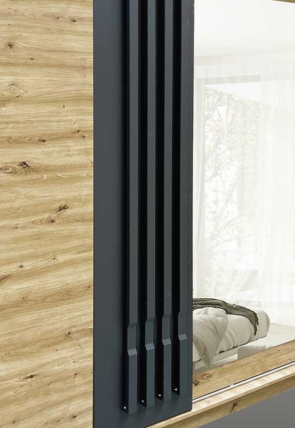 Avantgarde AV5-200 cm bīdāmais skapis ar spoguli — 2 attēls
