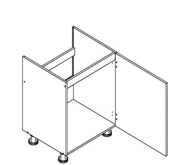 60 cm apakšējā skapīte izlietnei Dennis D60Z R/L — изображение 2