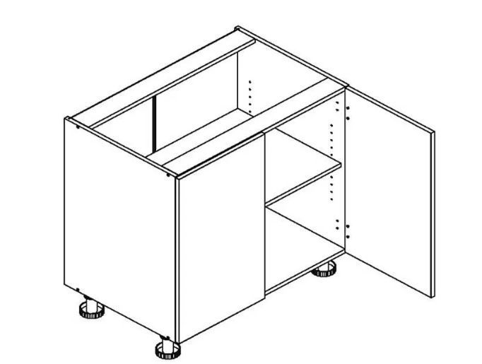 Apakšējais skapītis 80 cm Dennis D80 — 2 attēls