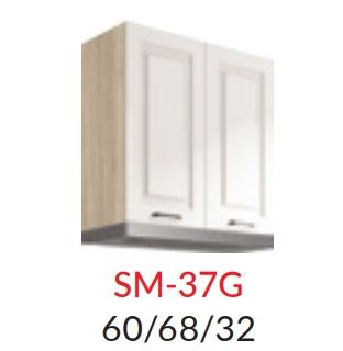 Augšējais skapītis 60 cm Smart SM-37G tvaika nosūcējam