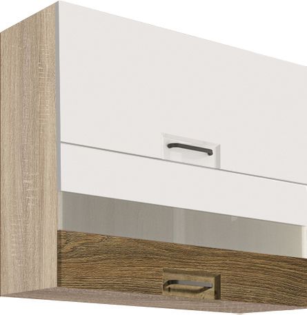 Sienas skapis 80 cm vitrīna Favorit Ribbeck FR-41G