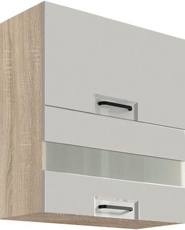 Sienas skapis 60 cm vitrīna Favorit Latte FL-40G