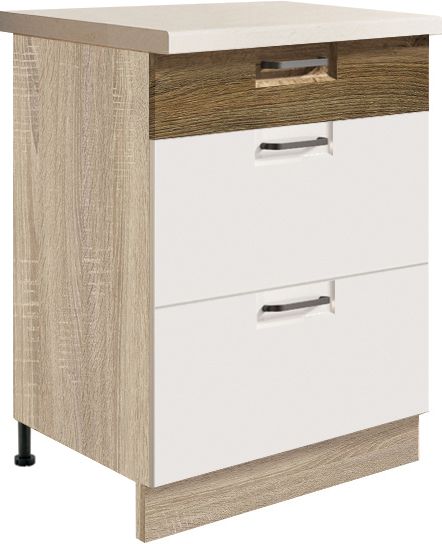 Apakšējais skapis 60 cm ar atvilktnēm Favorit Ribbeck FR-10D