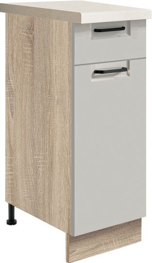 30 cm pamatnes skapītis ar atvilktni Favorit Latte FL-1D