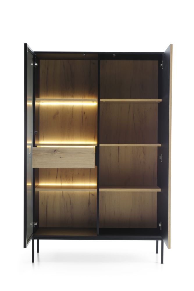 Augsts, burvīgs loft stila vitrīna ar apgaismojumu Sento WTSZ104 — изображение 3