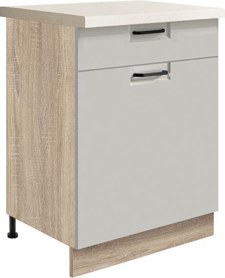60 cm pamatnes skapis ar atvilktni Favorit Latte FL-5D
