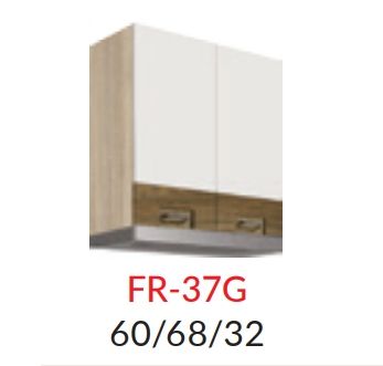 Augšējais skapītis 60 cm Favori Ribbeck FR-37G tvaika nosūcējam