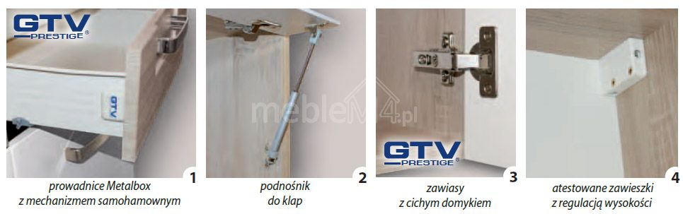 Econo virtuves komplekts A 270 cm bez darba virsmas — 6 attēls