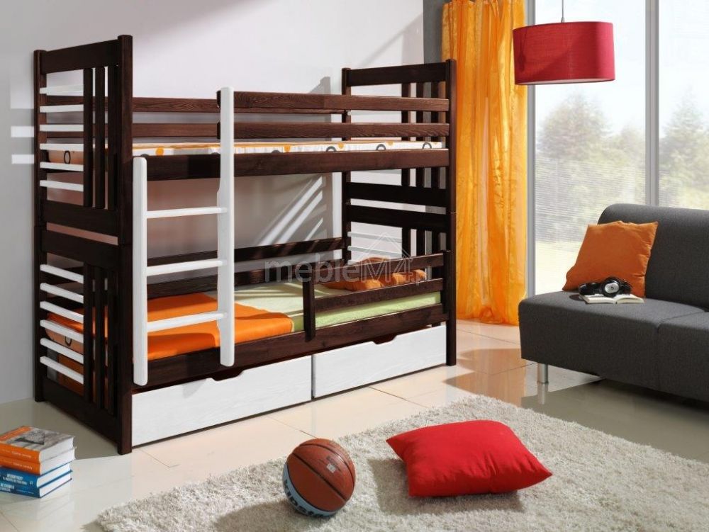 ROLAND divstāvu gulta ar atvilktnēm 90x190 cm — изображение 4