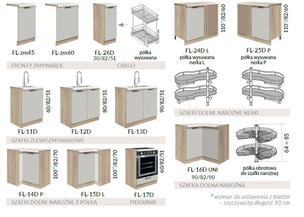 40 cm kolonnas skapis, pieliekamais, Favorit Latte FL-19DL — 6 attēls