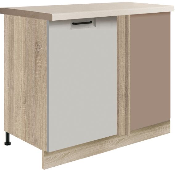 Stūra skapītis apakšā 110/60 cm Favorit Latte FL-24DL
