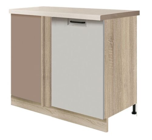 Stūra skapītis apakšā 110/60 cm Favorit Latte FL-25DP
