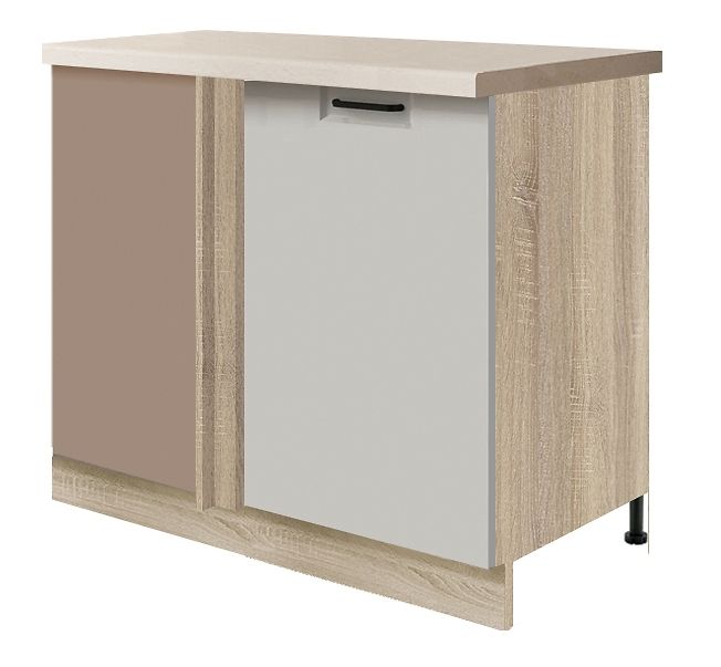 Stūra skapītis apakšā 110/60 cm Favorit Latte FL-25DP