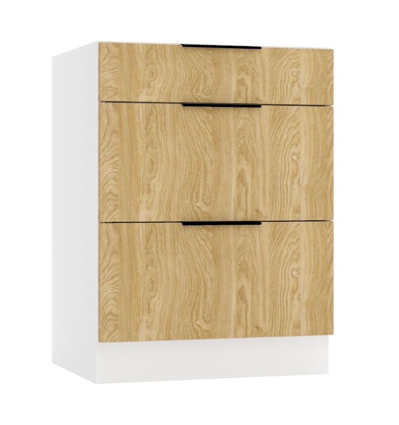 60 cm apakšējā skapīte ar atvilktnēm Sonja D60 S/3