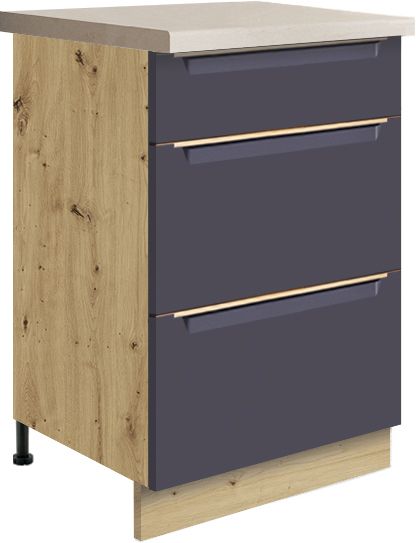 Apakšējais skapītis ar atvilktnēm 50 cm Glamour GLA-9D — изображение 2