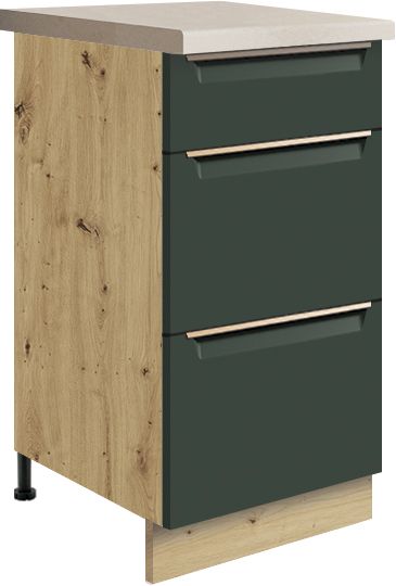 Apakšējais skapītis ar atvilktnēm 40 cm Glamour GLA-8D — 3 attēls
