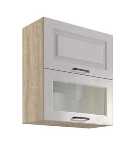 Sienas skapis 60 cm, vitrīna Smart SC-40G congo