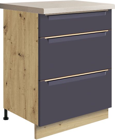 Apakšējais skapītis ar atvilktnēm 60 cm Glamour GLA-10D — изображение 2