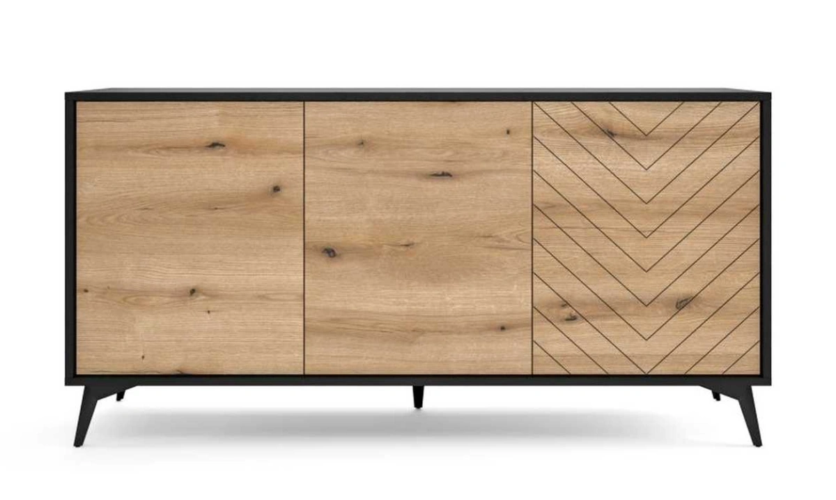 Loft stila kumode K154 Diamond - ozolkoka krāsā