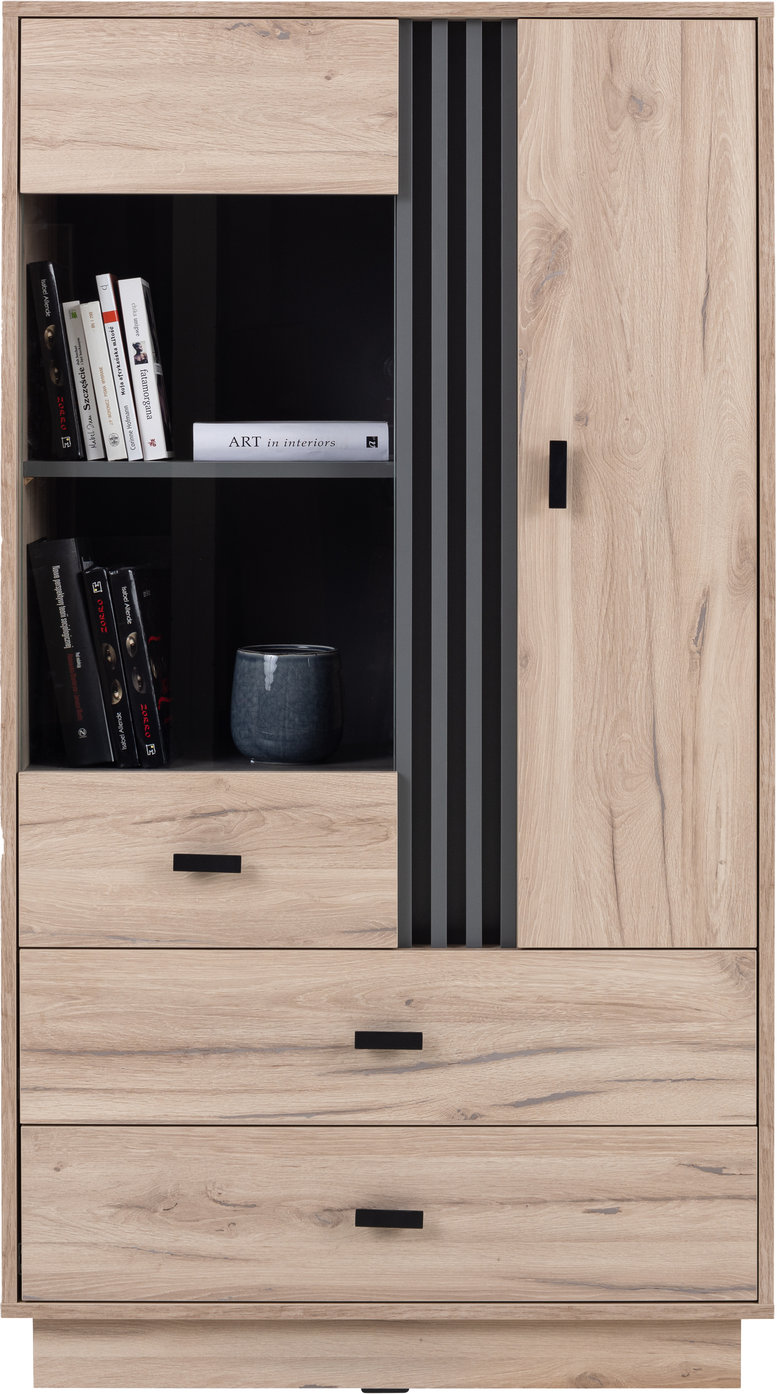 ALLMO System 4 Estana ozols, gaišs + antracīts