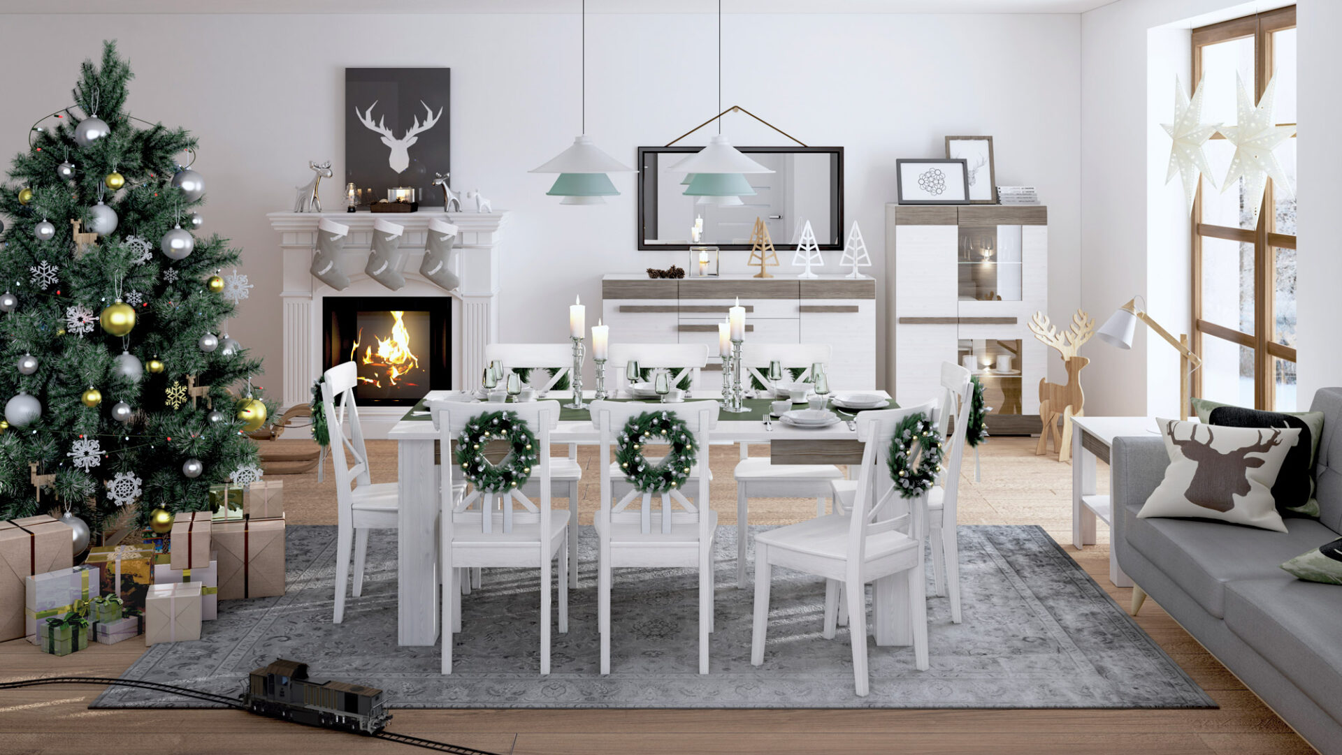 BLANCO 07-01 sniega priede/MDF jauna pelēka kumode — изображение 33