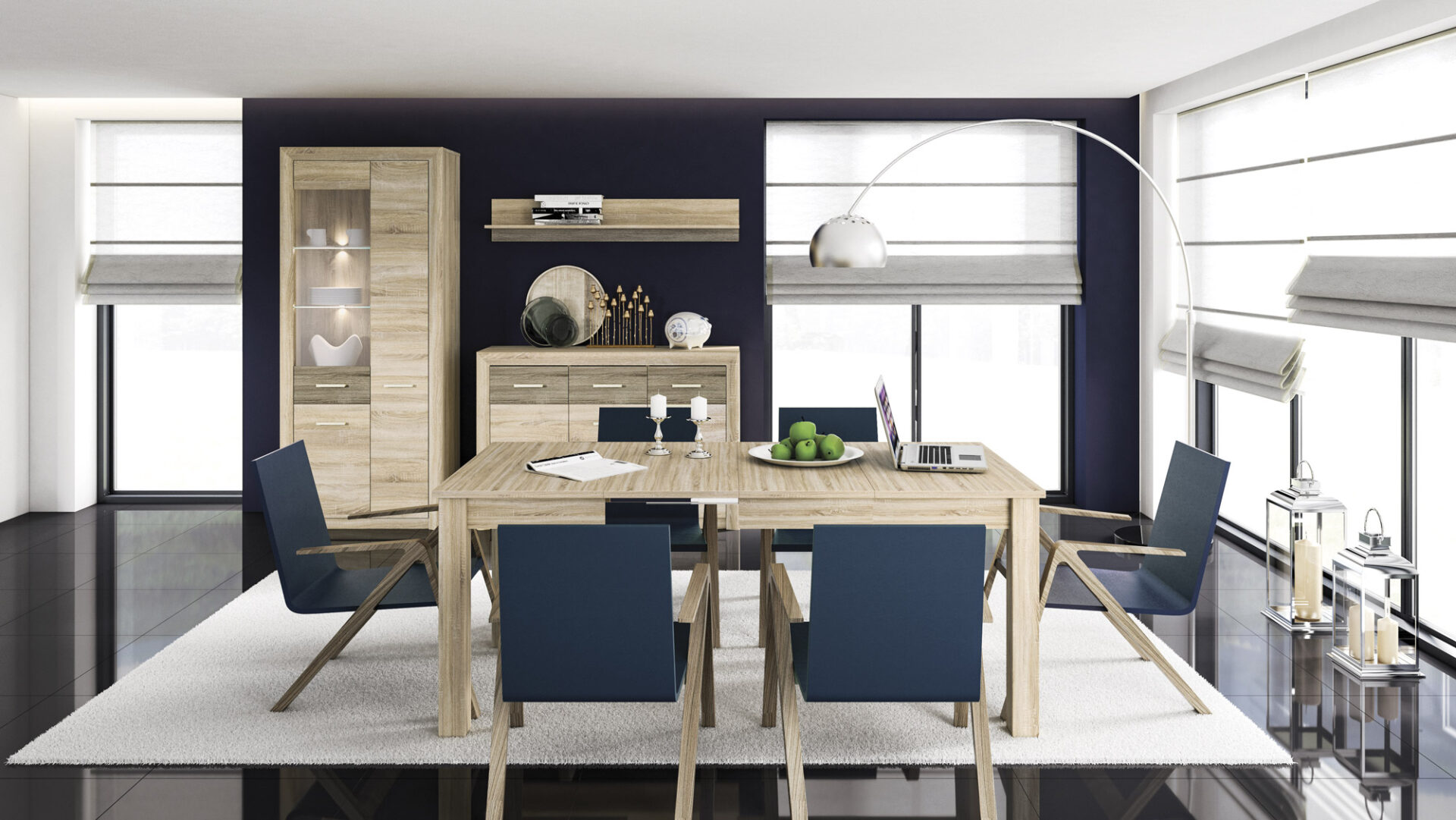 Castel 03 kreisais gaišais sonoma/MDF sonoma trifele - plaukts — 8 attēls
