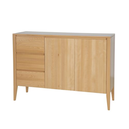 RETRO dižskābarža kumode KD439 balināts dižskābardis