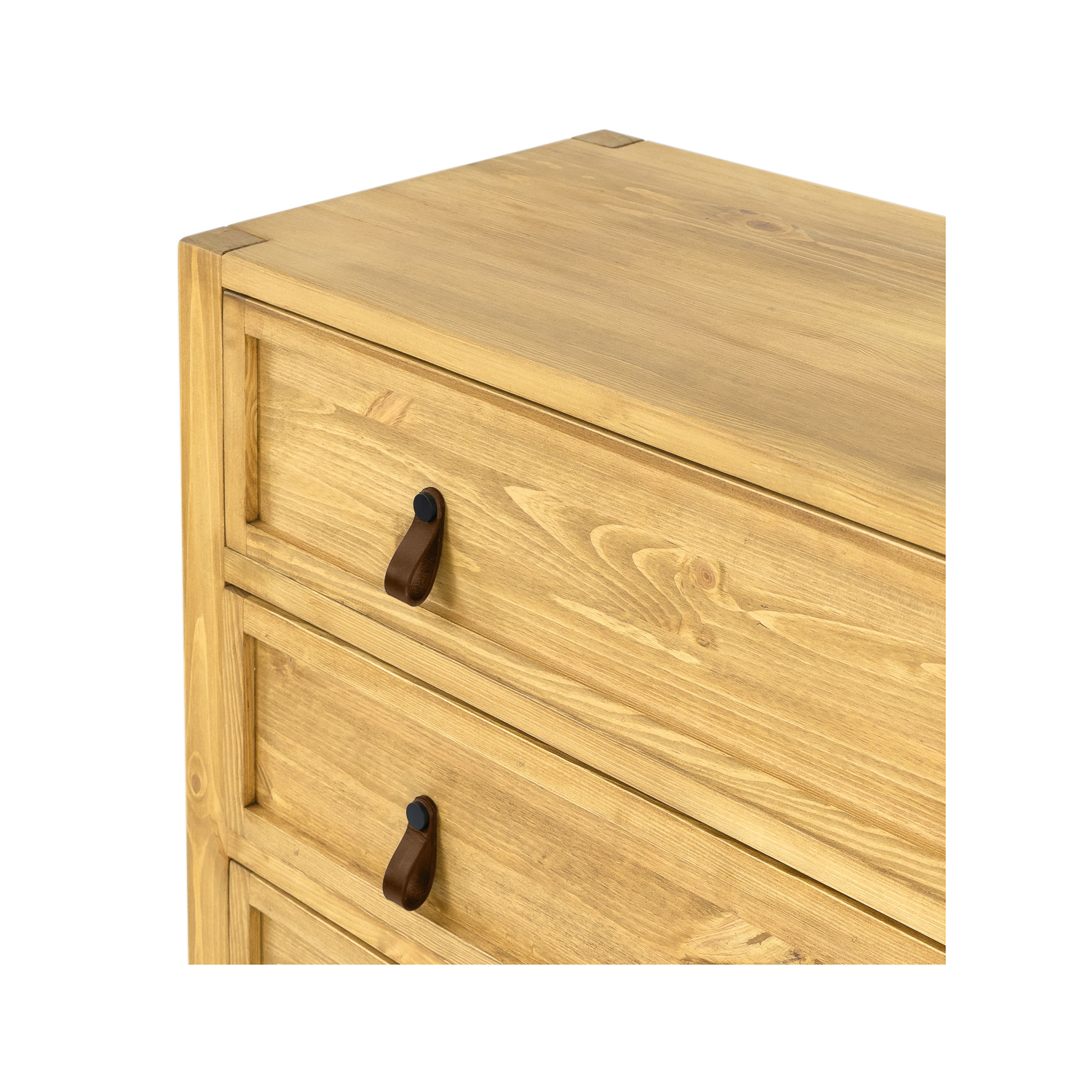 Priedes kumode RUSTIKAL KD713 priedes baltā vaska krāsā — изображение 5