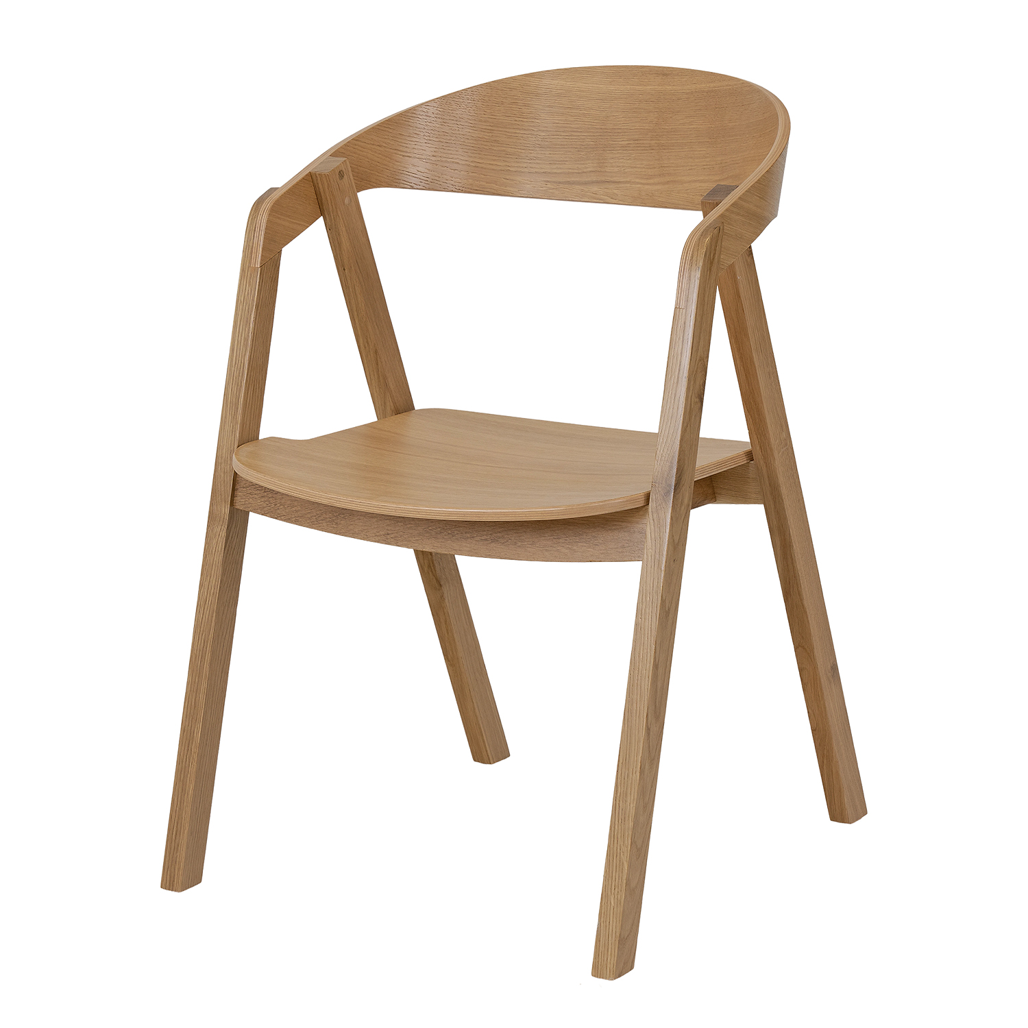 Ozola krēsls KT386 LITE tumšā ozola krāsā — 3 attēls