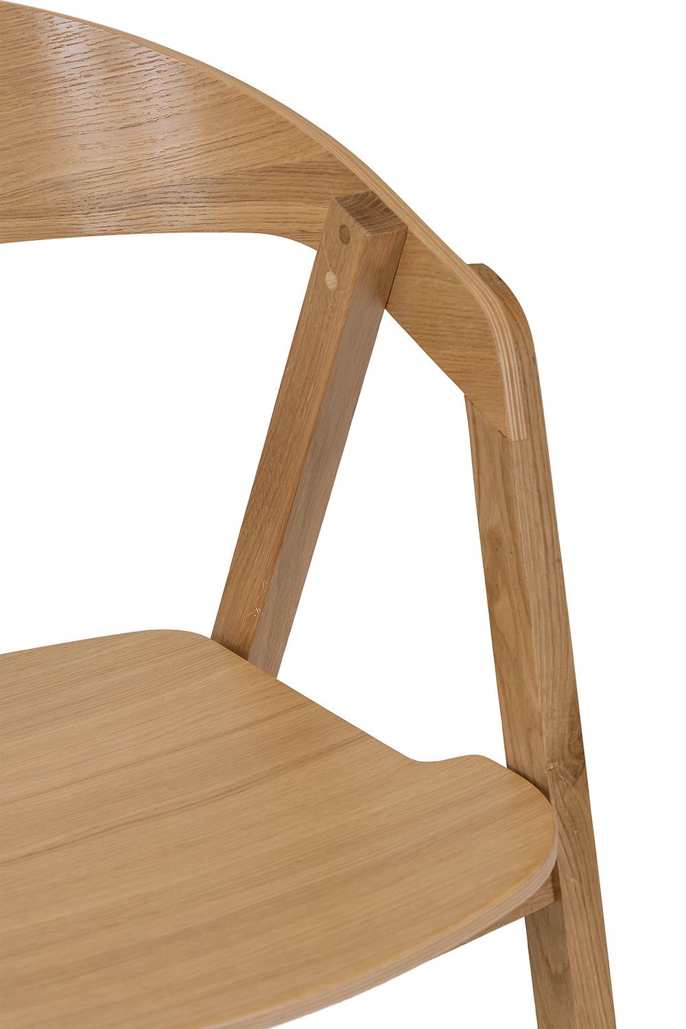 Ozola krēsls KT386 LITE tumšā ozola krāsā — 5 attēls