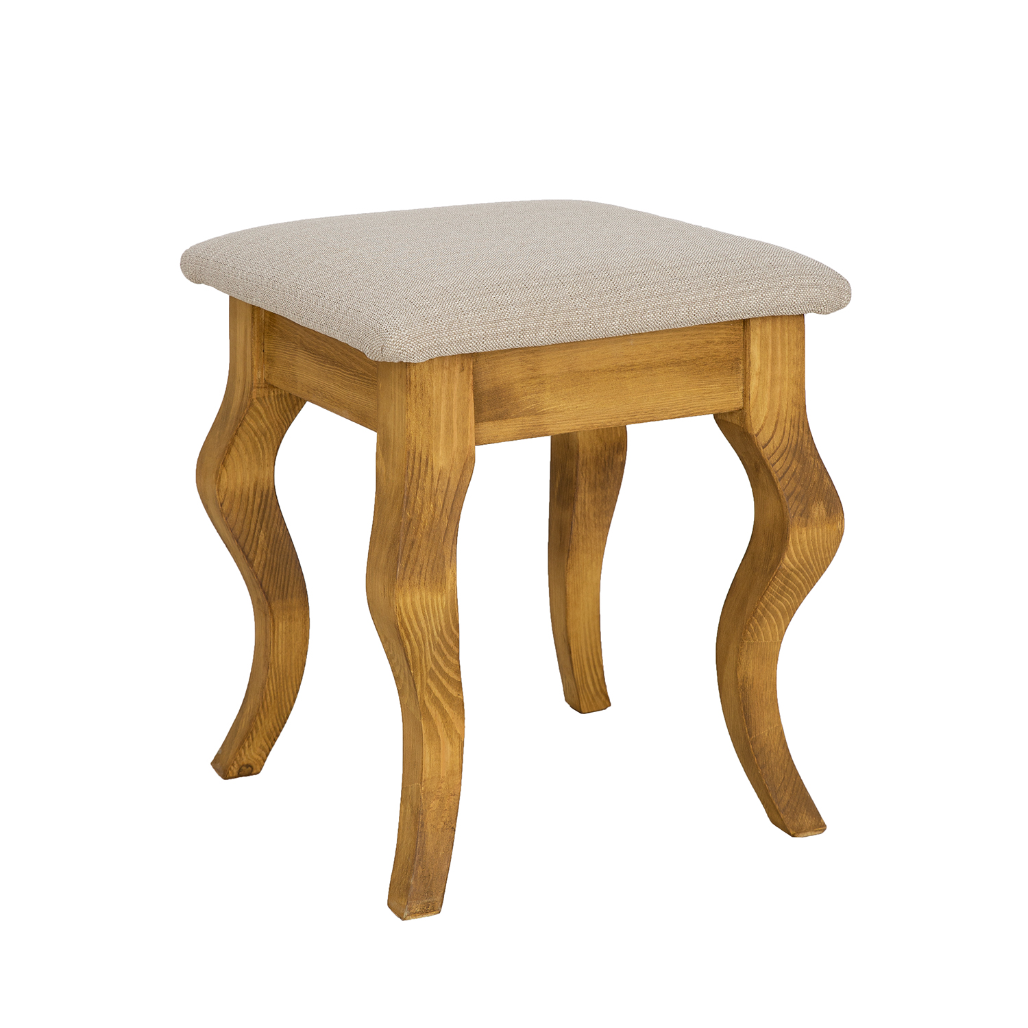 Priedes krēsls KT713 balta patina priede